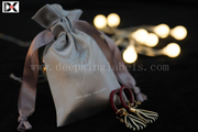 custom drawstring pouch,  personalized jewelry pouch