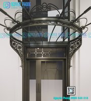  Luxury Wrought Iron Door Canopy With Tempered Glass