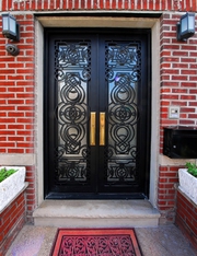 Luxury European Wrought Iron Entry Doors