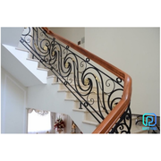 Classic Wrought Iron Stair Railing For Luxury Projects