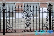 OEM Custom Ornamental Wrought Iron Garden Fence