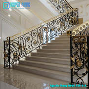 High-end Wrought Iron Stair Railings For Interior And Exterior 