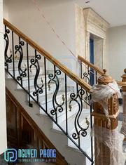 Luxury wrought iron stair railing manufacturer