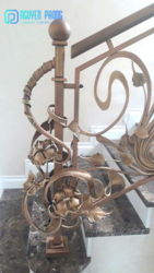 Ornamental wrought iron stair railing wholesale