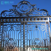 How exquisite is the wrought iron main gate design