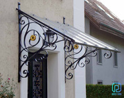 Decorative wrought iron canopy supplier