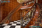 Affordable interior wrought iron stair railings