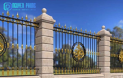 Appealing wrought iron fence panels