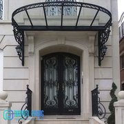 Classic decorative wrought iron double doors