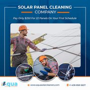 Aqua Solar Panels Cleaning Company California | Book Now